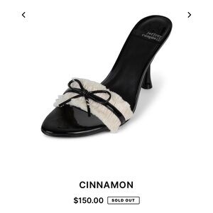 Jeffrey Campbell Cinnamon Mule Heels in black and white